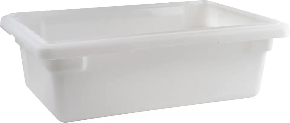 Winco 12" x 18" White Plastic Food Storage Box