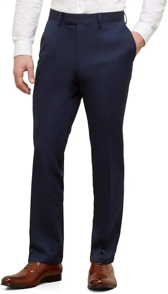 Kenneth Cole REACTION Urban Heather Herren-Hose, schmale Passform, Flache Vorderseite