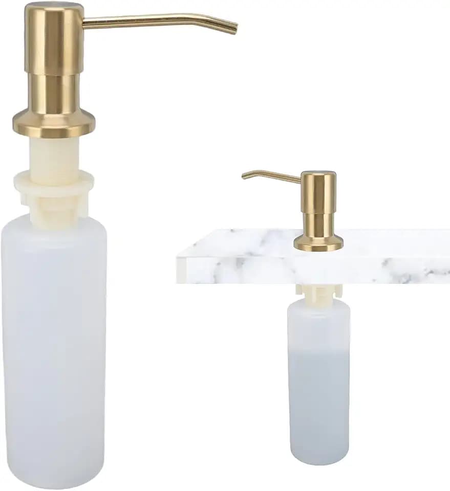 Küche Spüle Seifenspender 300ml Gold Edelstahl Einbau Seifenspender