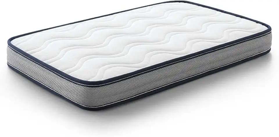 KUO Baby - Baloo Kinderbettmatratze | Schaumstoff- und viskoelastische Matratze | Wendbar, hygienisch und atmungsaktiv | Für Mini-Kinderbetten 80x50 cm