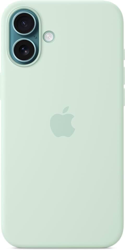 Apple iPhone 16 Plus Silikon Case mit MagSafe – Aquamarin 
