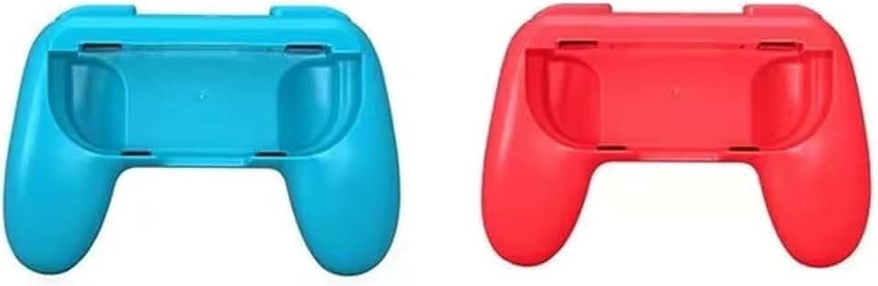 Lammcou Joycon Griff Halterung Kompatibel mit Nintendo Switch OLED & Switch Joy Con Controller Schutzhülle Zubehör Hand Grip Holder Accessories-Schwarz/weiß