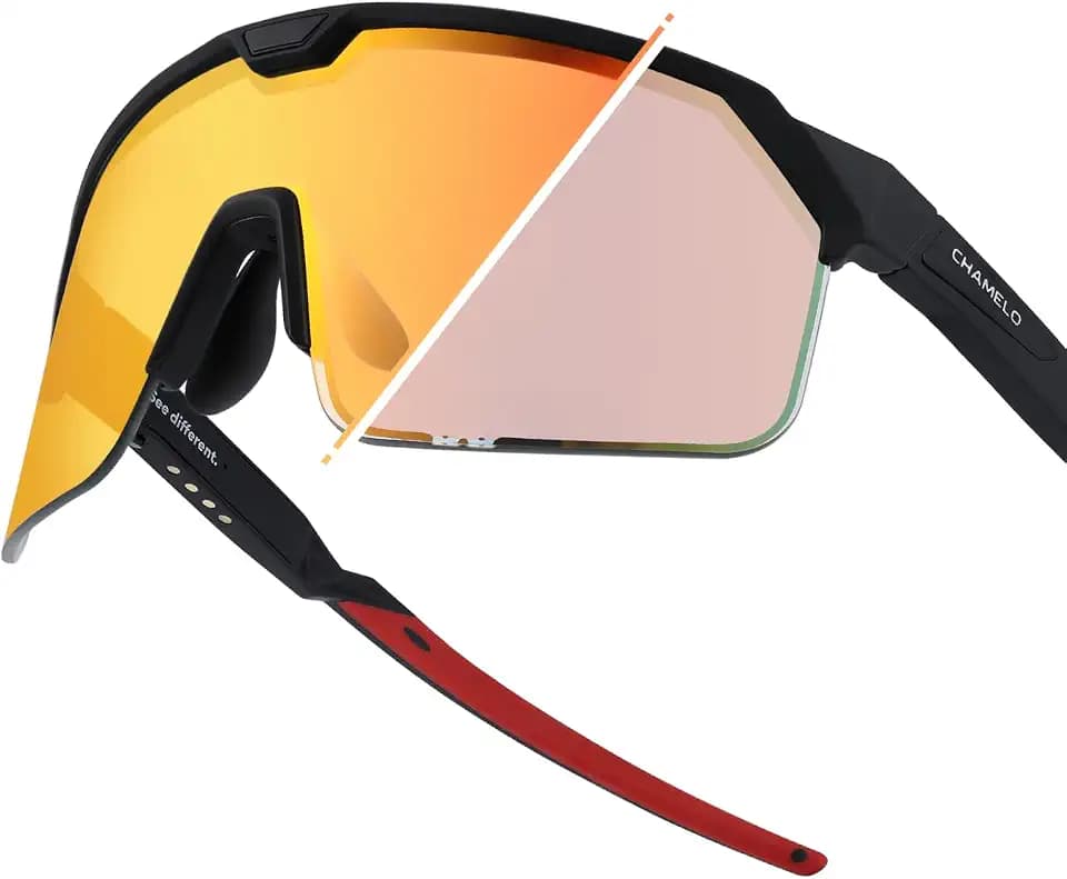 CHAMELO Shield Electronic Tint Sports Sunglasses for Baseball & Pickleball
