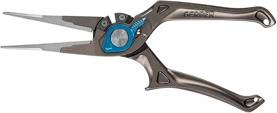 Gerber Angelzange mit Kunststoffscheide, Magniplier 7.5", Needlenose Pliers, Mit SaltRx Technologie, Länge: 19 cm, Gewicht: 150 g, 31-003597