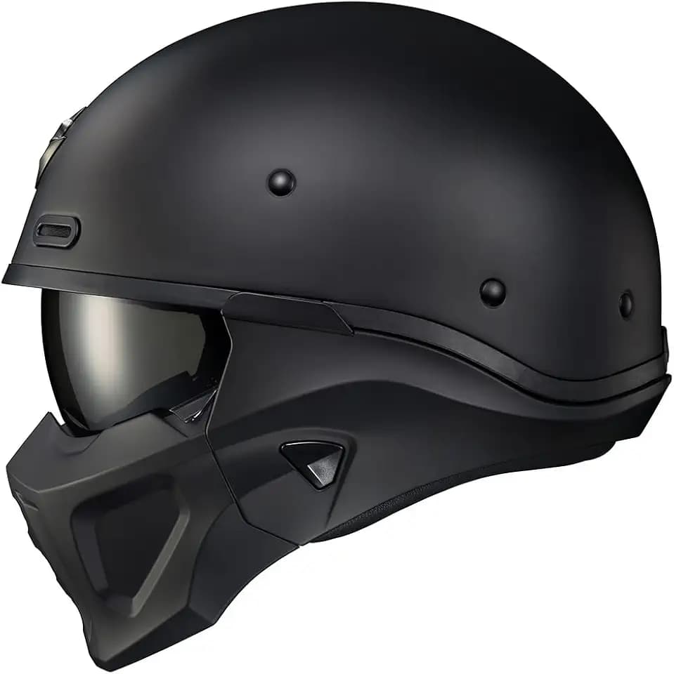 ScorpionEXO Covert X Open Face Half Shell 3/4 Mode Motorcycle Helmet Comm Ready Speaker Pockets DOT