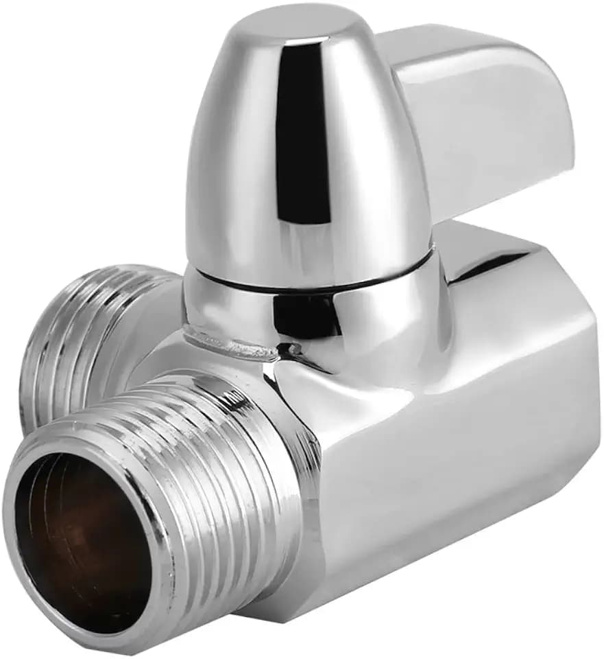 Umschaltventil Dusche Umsteller, Universal 3 Messing Chrom Umschalter Adapter G1 / 2 "T-Form Adapter Ventil für Dusche Arm montiert, 3 Umschaltventil 1/2 Zoll Dusche Umsteller
