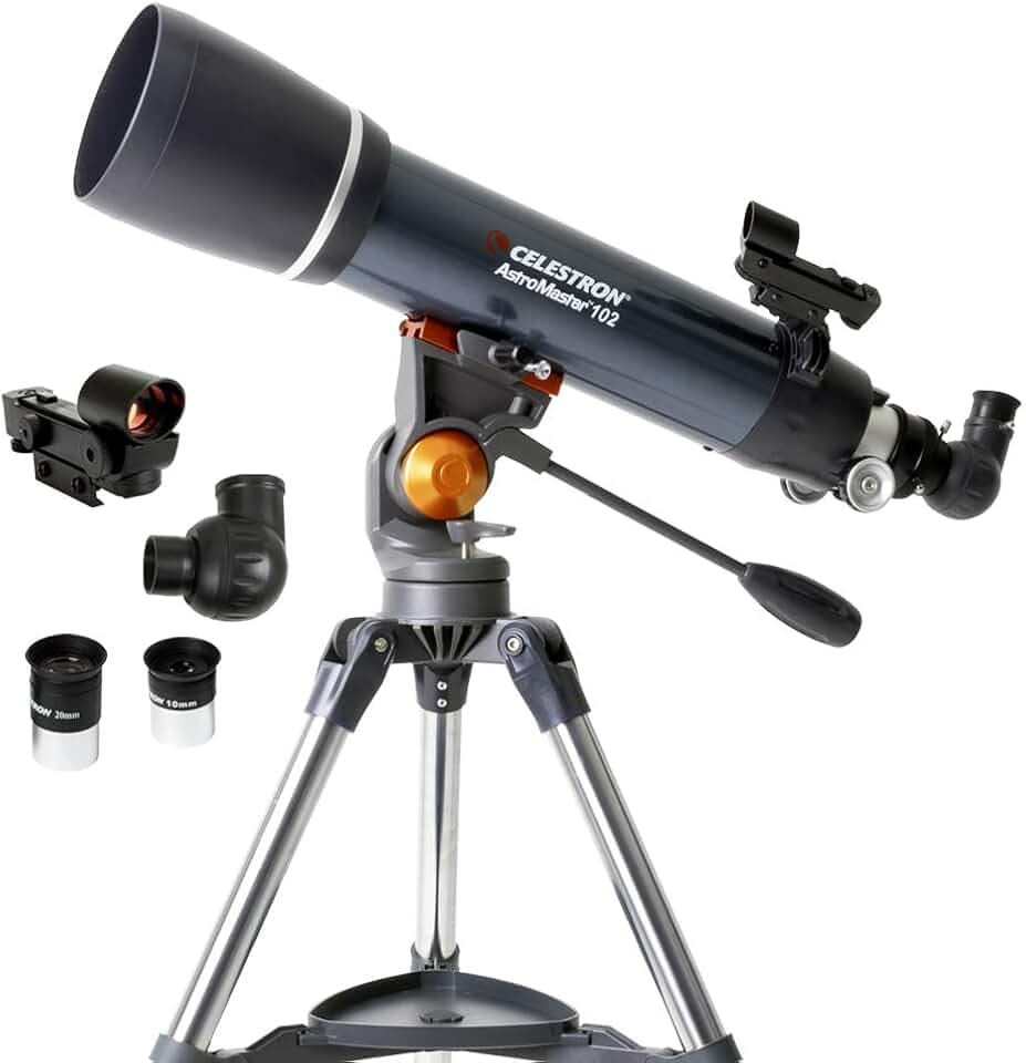 Celestron AstroMaster 102AZ ShortTube Refractor Telescope WideField Viewing