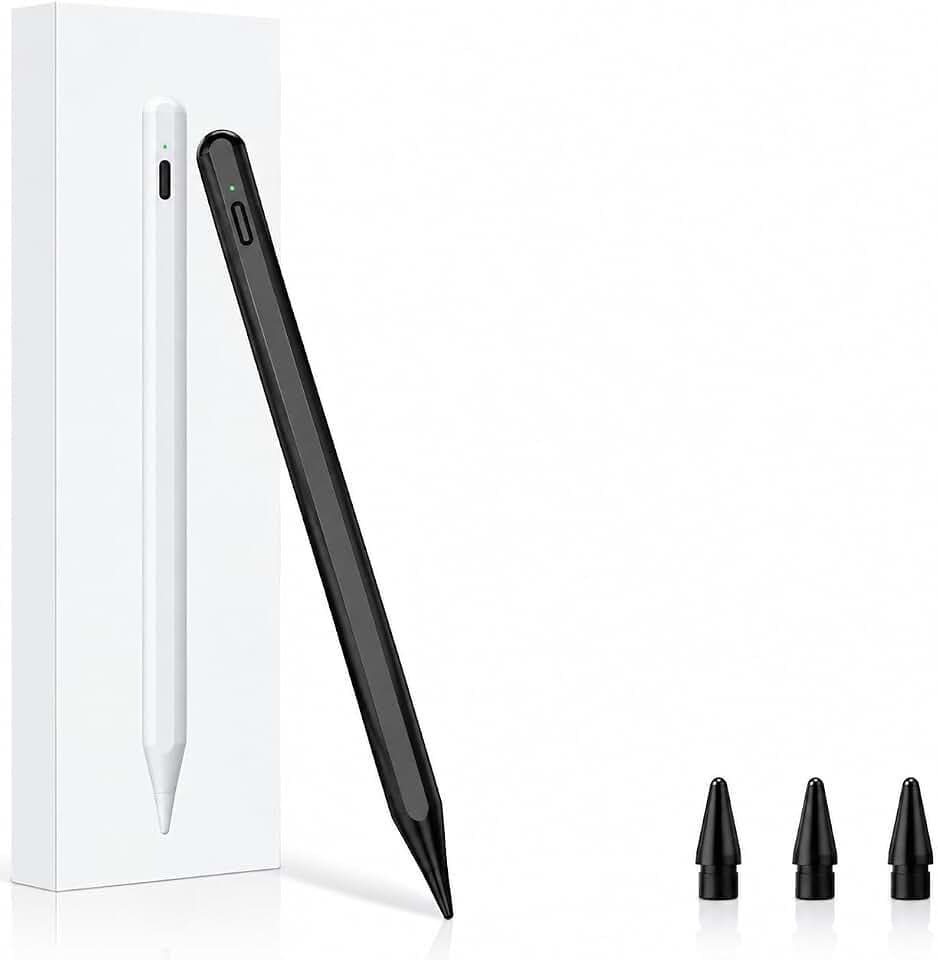 ANYQOO Stift für iPad, Palm Rejection, Neigung, USB-C Schnellladung