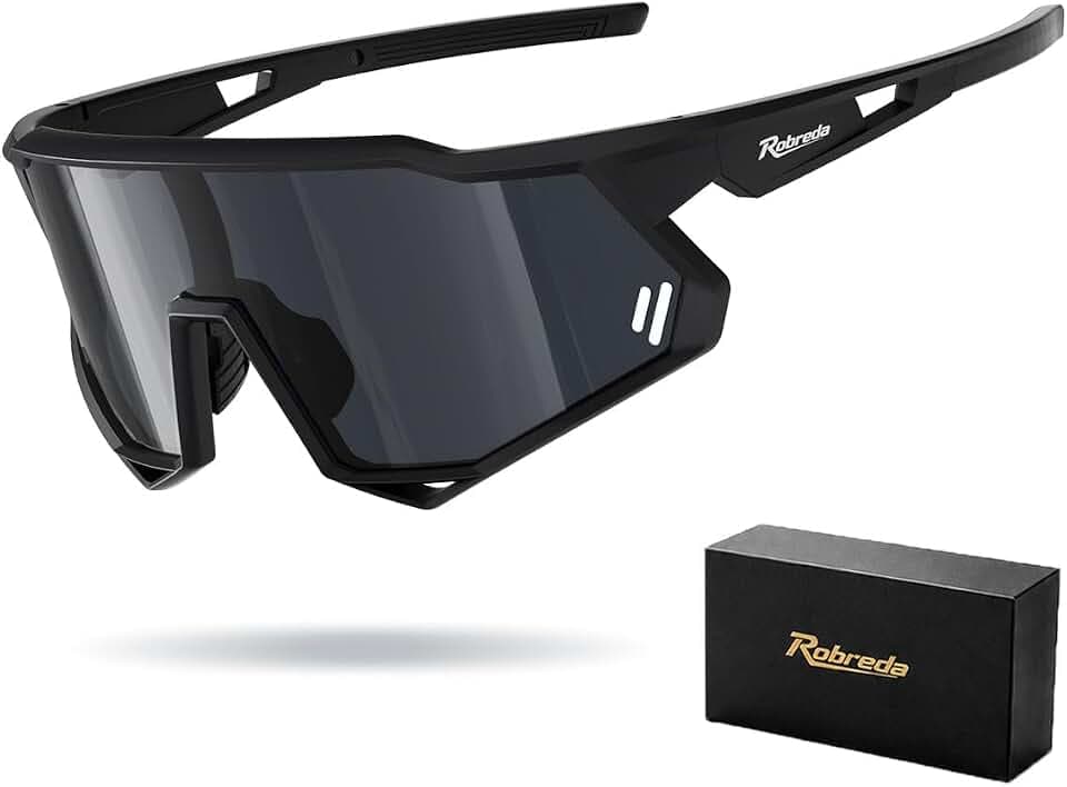Fahrradbrille Herren Damen,UV400 Schutz Vollrand Schnelle Brille