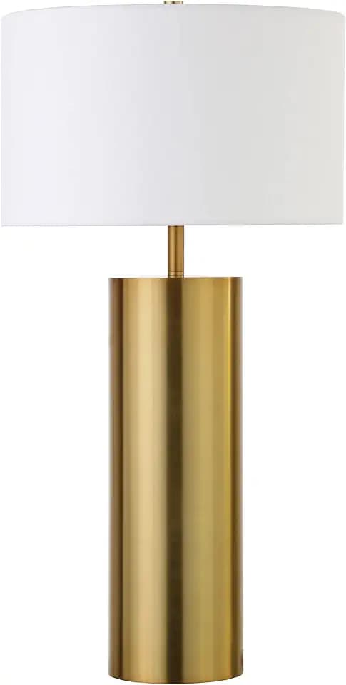 Henn&Hart 30" Modern 1-Light Table Lamp, Gold