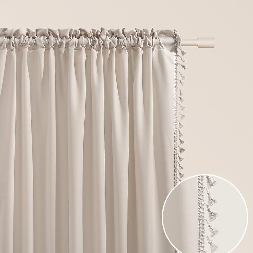 room99 Vorhang mit Kräuselband Lara 140 x 250 cm Breite x Höhe Schiebegardinen Modern Curtain Wohnzimmer Schlafzimmer Hellbeige, 1 Stück