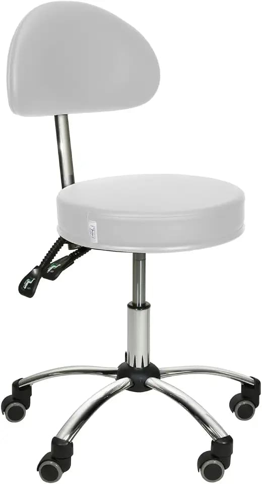 Teqler Praxis-Rollhocker grau