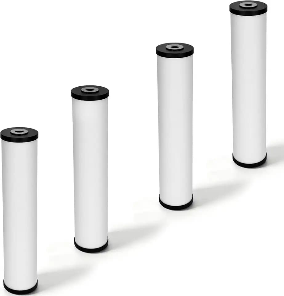 RFFE20-BB Water Filter, 20-Inch, Whole House Radial Flow Iron Reduction Replacement Cartridge, 20" x 4.5", White