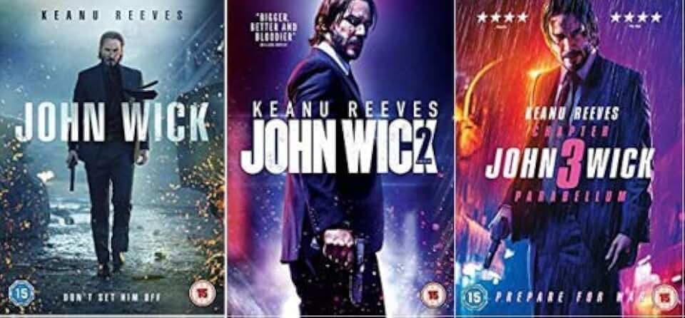 John Wick 1-3 DVD complete collection John wick , john wick 2 , John Wick: Chapter 3 - Parabellum