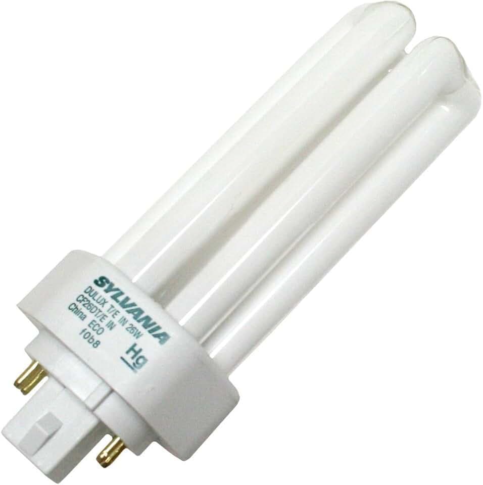 LEDVANCE Dulux T/E/IN CFL Compact Fluorescent Light Bulb 4 Pin 26W, 10 Pack