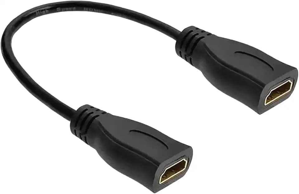 8K HDMI Female to Female Cable, 1FT, high-Speed HDMI Extension Cable, Supports 8K@60HZ, Suitable for Computers High Definition Cable for TV Set-top Box, Female to Female Connector