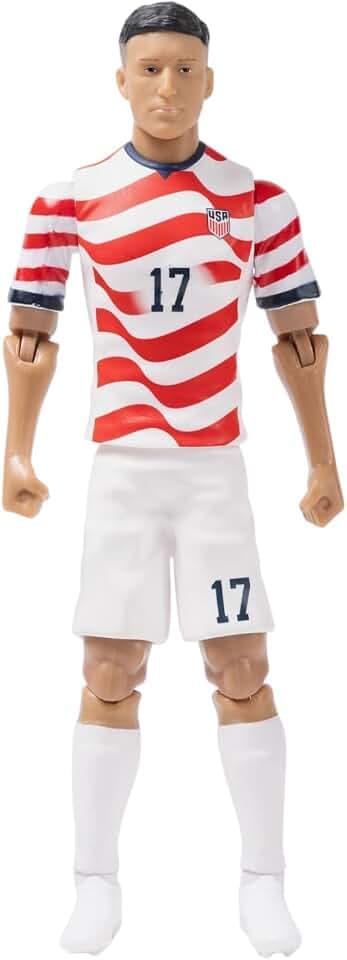Sockers Banbo Toys 2026 USMNT Alejandro Zendejas Home Jersey 8" Collectible Soccer Action Figure