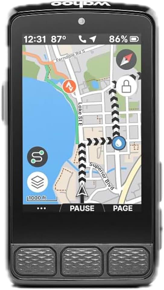 Wahoo Fitness ELEMNT ROAM 3 GPS Fahrradcomputer, Schwarz