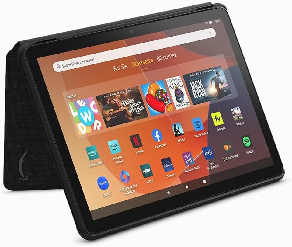 Schutzhülle für das Amazon Fire HD 10-Tablet (nur für Tablets der 13. Generation – 2023 geeignet), Schwarz