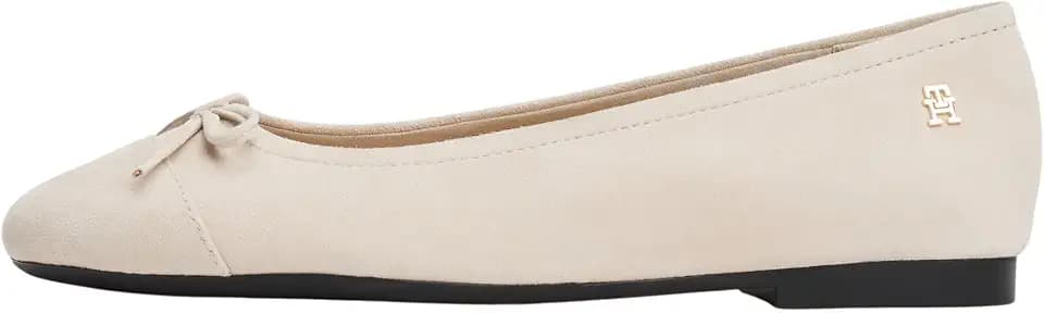 Tommy Hilfiger Damen Ballerinas Toe Cap aus Wildleder