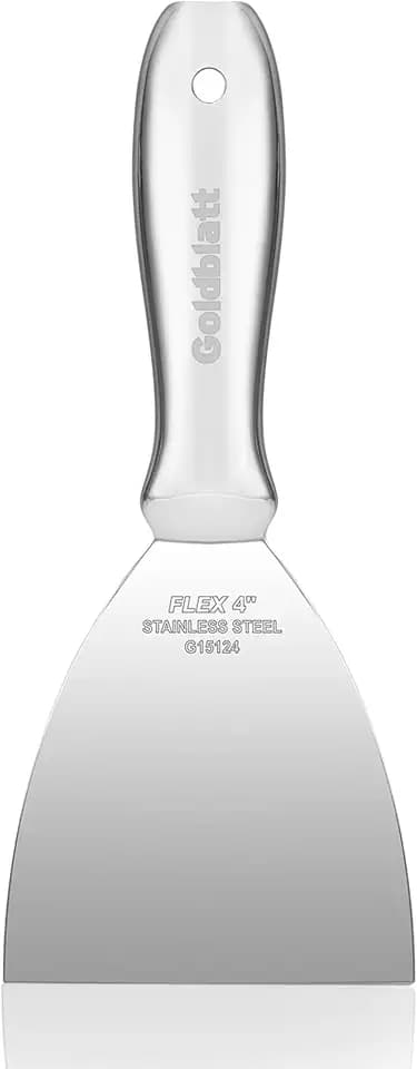 Goldblatt 4" Putty Knife, Stainless Steel Joint Knife with Flexible Blade