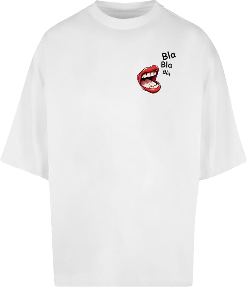 MERCHCODE Herren Mp0007936-bla Bla Bla Comic Huge Tee T-Shirt (1er Pack)