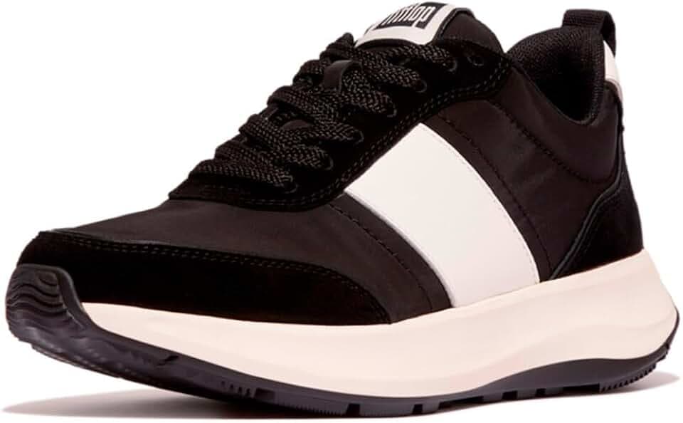Fitflop F-Mode Flow Leder Turnschuhe schwarz