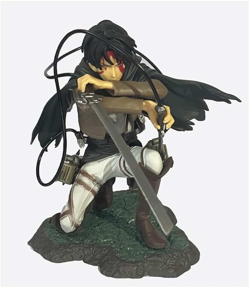 Attack on Titan Statue PVC Sammlerstück Geschenk Statue Anime Modell Dekoration (Rival Ackerman)