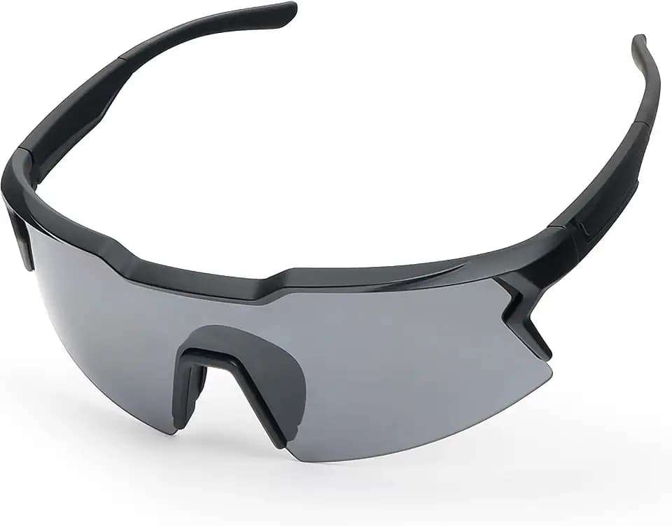 TR90 Sportbrille Fahrradbrille Herren Damen, UV400 Schutz Sport Sonnenbrille, HD Ansicht ultraleicht Laufbrille für MTB Rennrad Radfahren Laufen