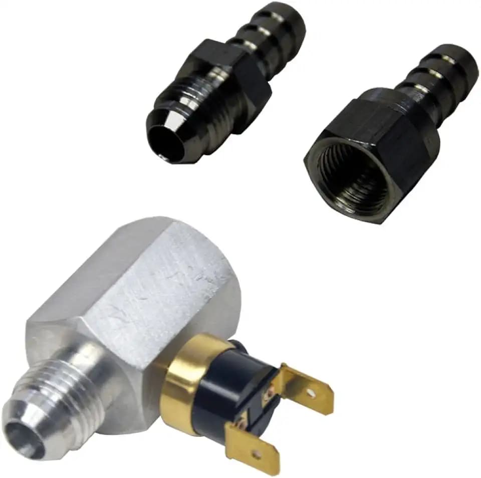 Derale 13021 -6AN x -6AN In-Line Fluid Thermostat