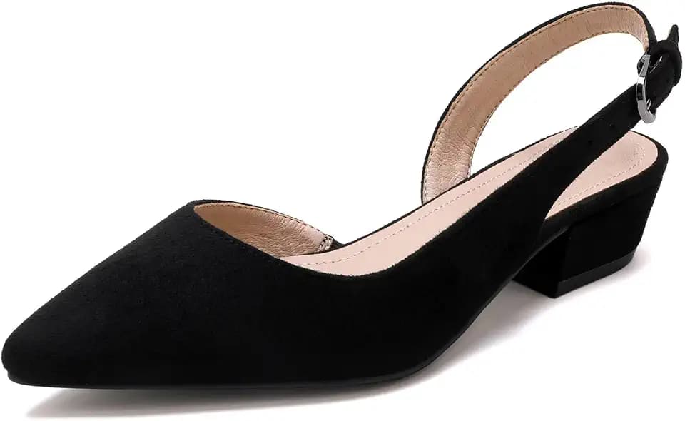 Women's Low Heel Slingback Pumps