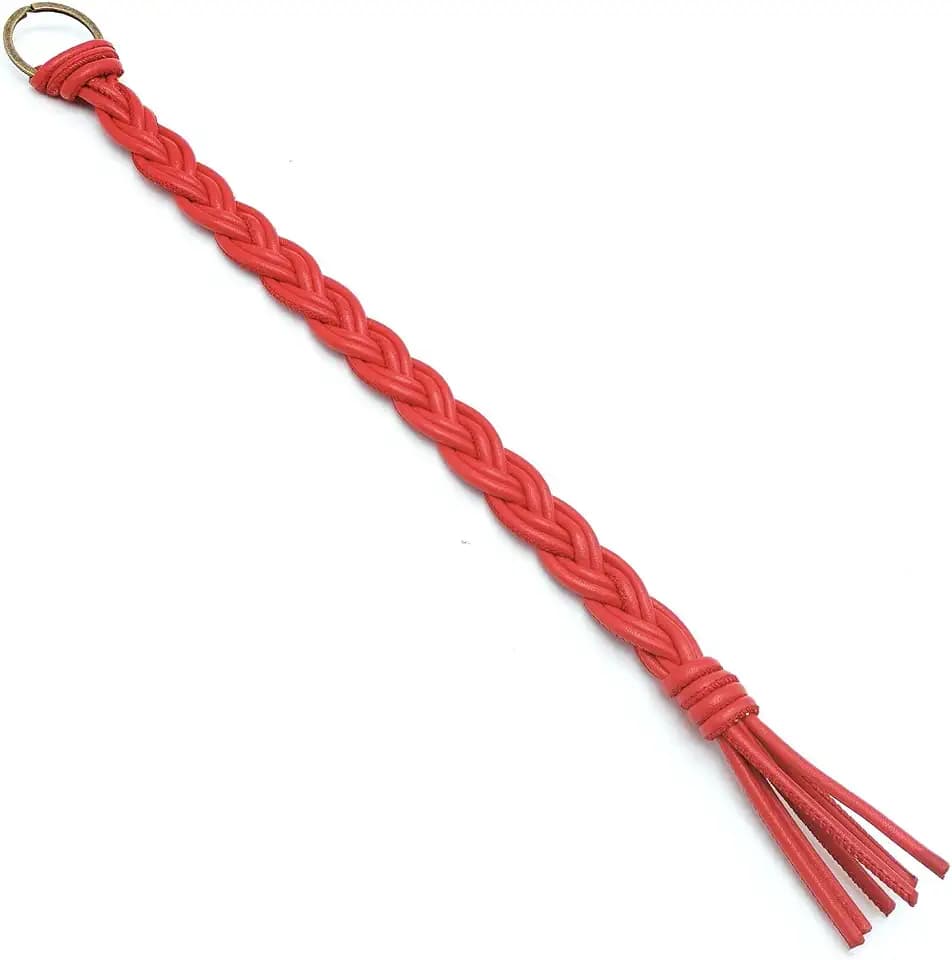 Air Horns Pull Cord Red - 14.5" Heavy Duty Braided Synthetic Leather Replacement Lanyard for Truck, Semi Truck, Boat & Emergency (1 Pack)