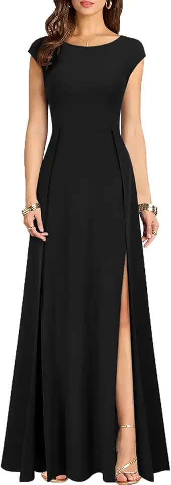 MUSHARE Women's Cocktail Dress Sexy Split Party Long Formal Dress