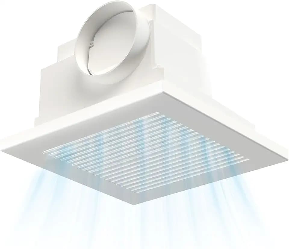Ultra Quiet Bathroom Exhaust Fan,1.0 Sones, 100 CFM, Energy Efficient