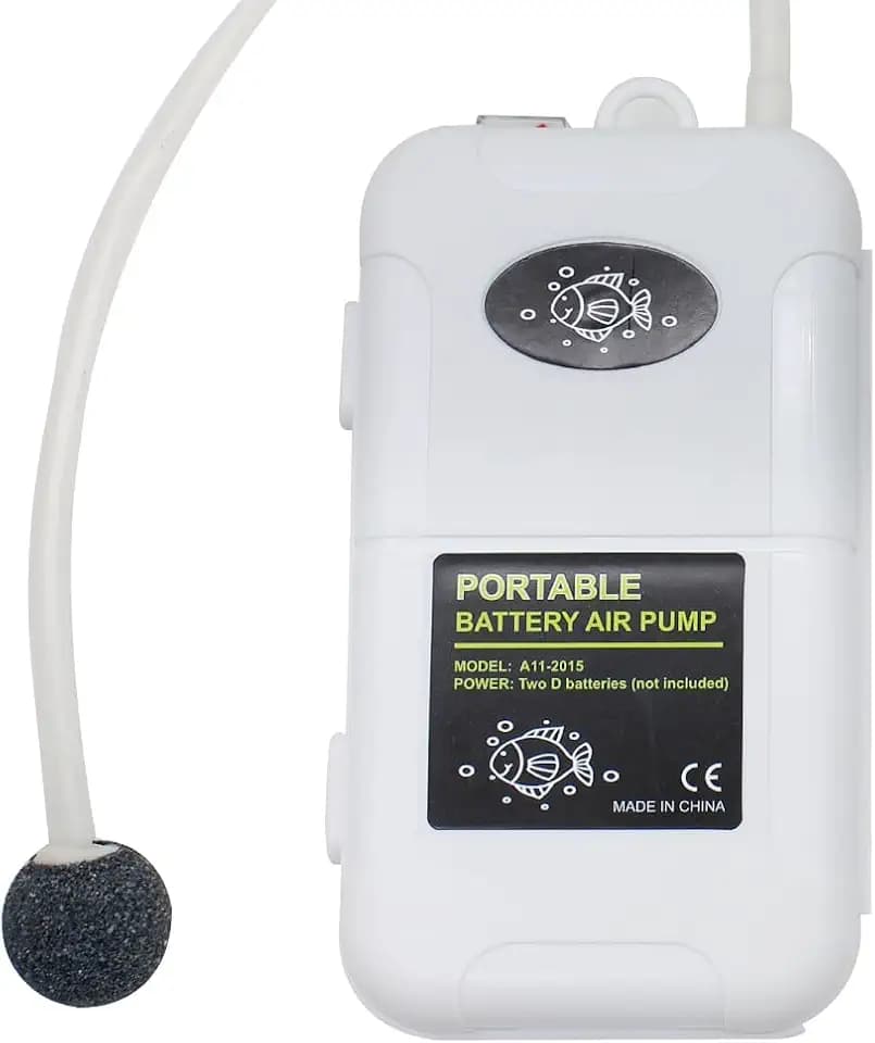 Small Air Pump for Fish Tank 6/12 Gallons, Aerator for Bait Bucket,Bubbler Stones for Aerator, Bait Bucket Air Pump,Quiet Voice, Suitable for Tropical Fish Enthusiasts and Fishing Enthusiasts