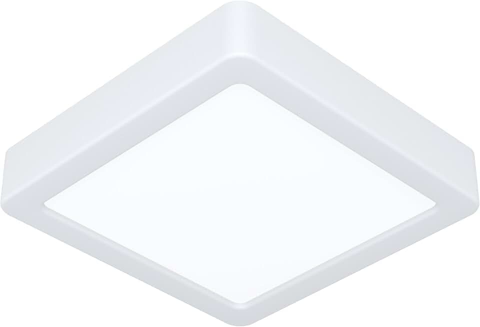 EGLO LED Deckenleuchte Fueva 6, quadratische Deckenlampe