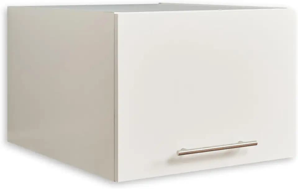 Laundreezy Schrankaufsatz für Waschmaschinenschrank, Weiß - Aufsatzschrank für zusätzlichen Stauraum in der Waschküche - 50 x 38 x 67,5 cm (B/H/T)