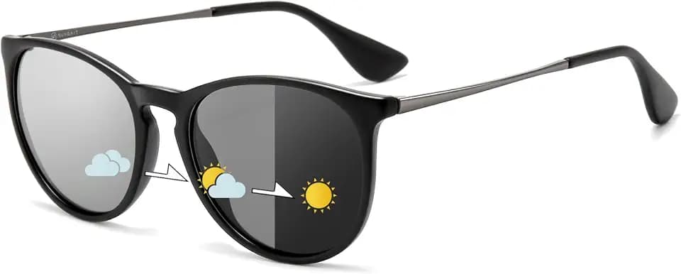SUNGAIT Premium Vintage Round Sunglasses for Women Men Classic Retro Style