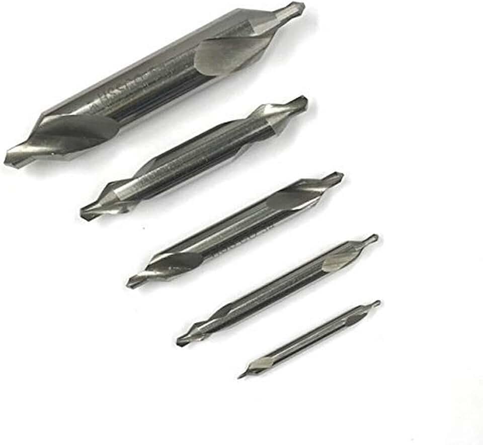 HHIP 5000-3011 5 Piece M42 8% Cobalt 60 Degree Center Drill Set, No.1-No.5