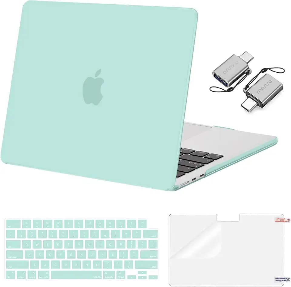 MOSISO Compatible with MacBook Air 13 inch Case M5 2026 M4 M3 M2 2025-2022
