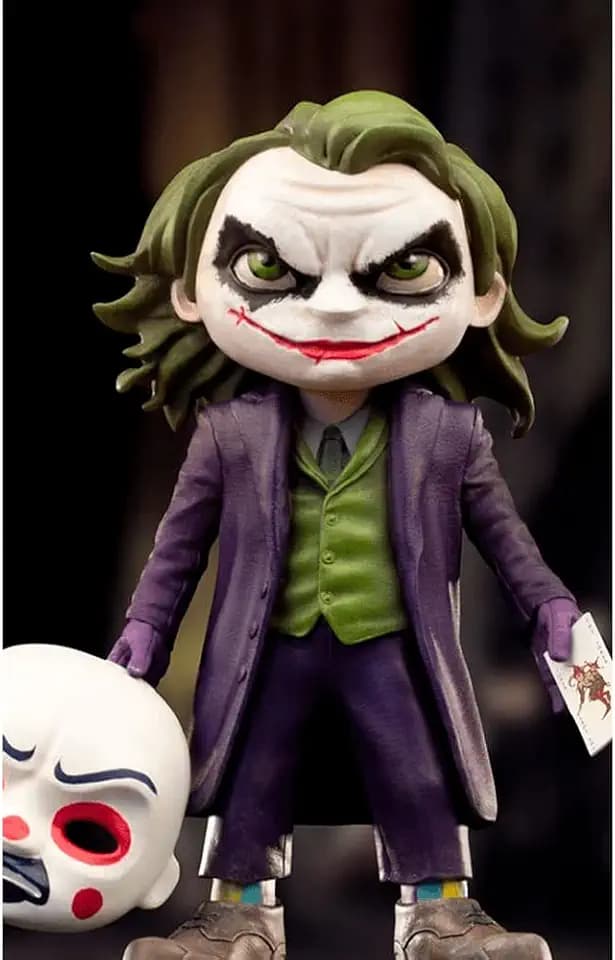 Iron Studios & MiniCo The Dark Knight The Joker Minifigur, Mehrfarbig, Standard