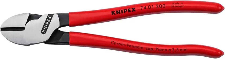 KNIPEX Tools 74 01 200 SBA 8-Inch High Leverage Diagonal Cutters