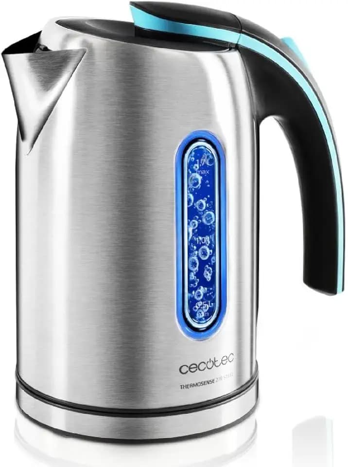 Cecotec elektrischer Wasserkocher Thermosense 270 Steel, 1,7 L, 2200 W