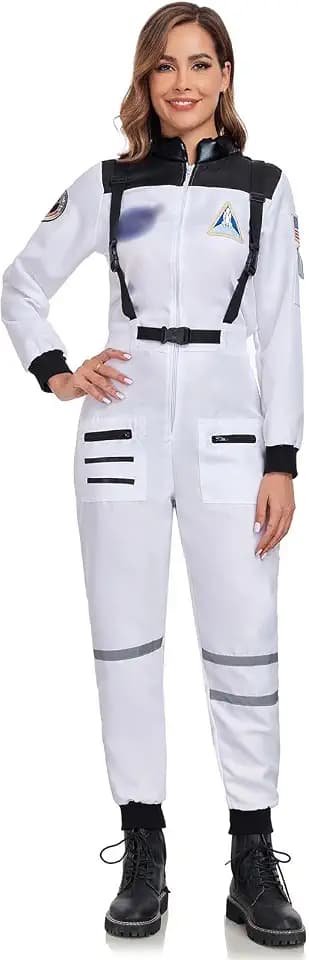 SIZGAROOT Astronaut Costumes Women Adult Halloween Womens Space Suit Astronaut Costume