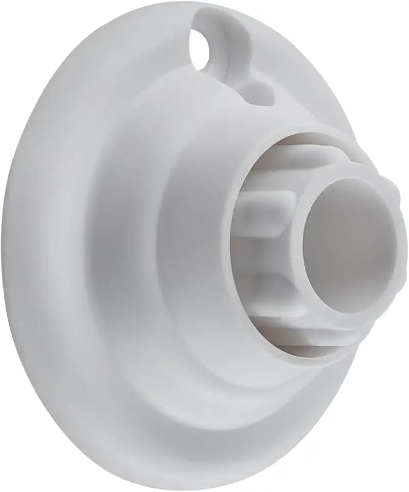 Kleine Wolke Endstück für Duschvorhangstange Farbe Weiss 6 cm Ø 2 5mm 2 Stück