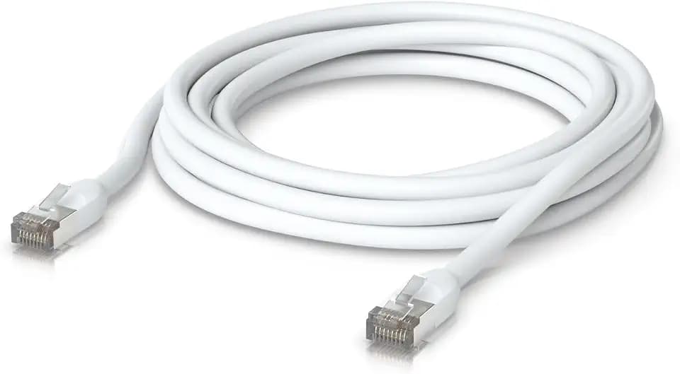 UBIQUITI Patch Cable Outdoor 5M White, all-weather, RJ45 Ethernet Cable, Category 5e, Weatherproof