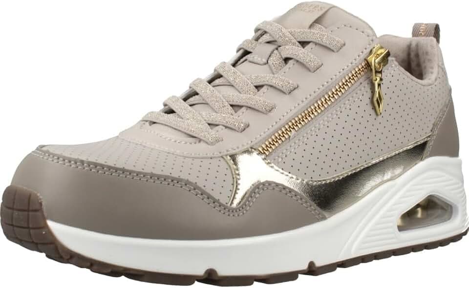 Skechers Damen UNO Metallic SlidersSneaker