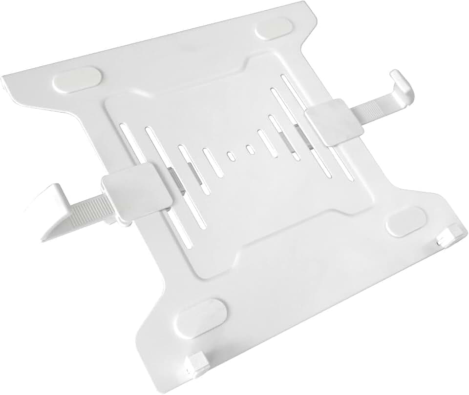 Drall Halterung Adapter für Laptop Notebook Netbook Tablet PC - Befestigung an Wandhalterung Tischhalterung Ablage Adapterplatte VESA 75 100 weiß Modell: IP27WA