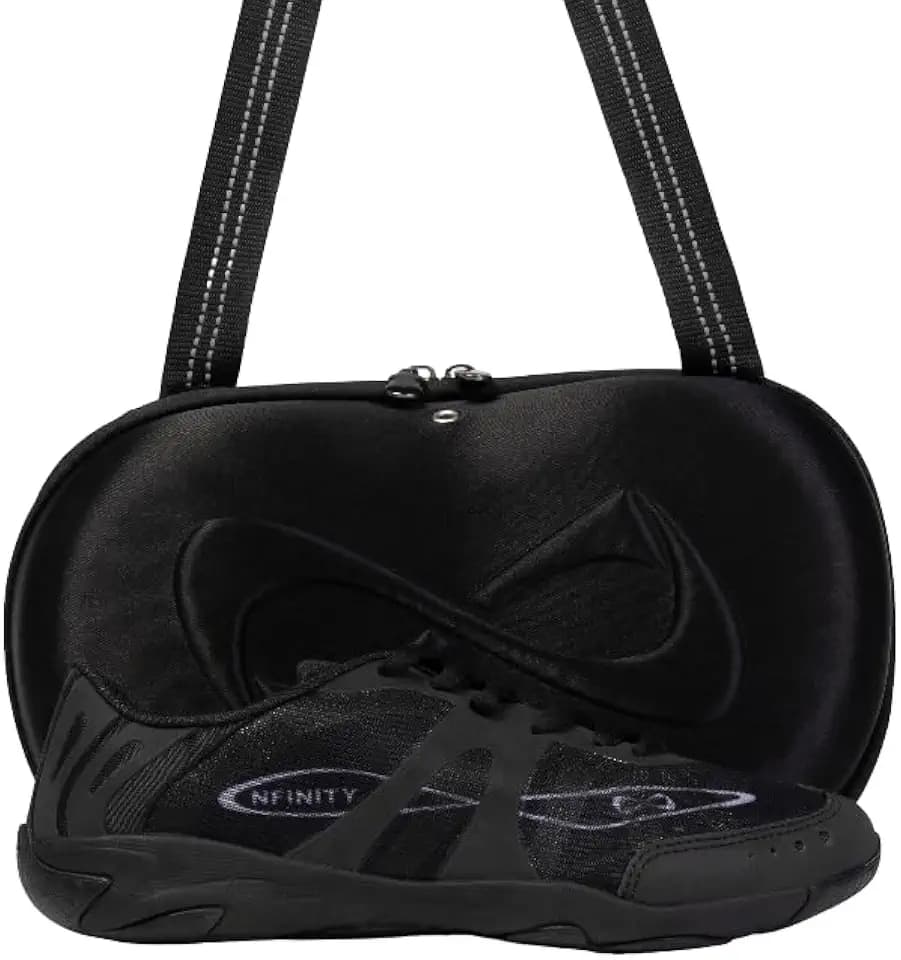 Nfinity Alpha Black Cheer Shoes Women-Lightweight Breathable Sneakers Women