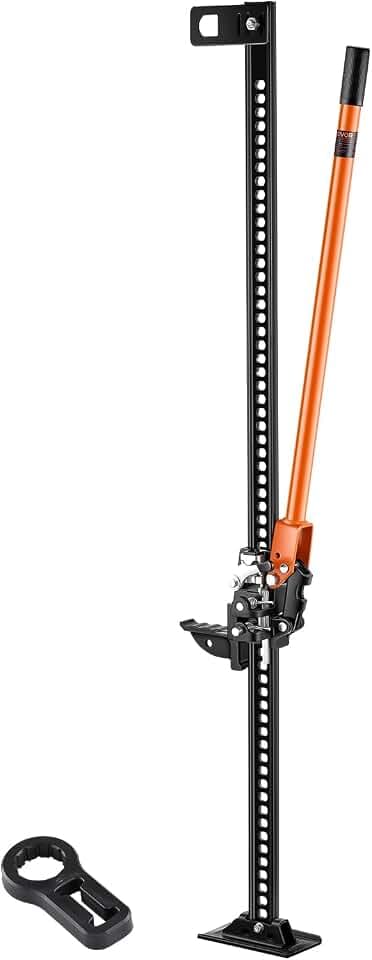 VEVOR Farm Wagenheber (1525 mm hoch) Offroad High Lift Farm Jack (3,18 t belastbar) Offroad-Nutzwagenheber, Stoßstangenheber Hochleistungshebebühnen mit 130,1–1380 mm Hubbereich für Traktor LKW
